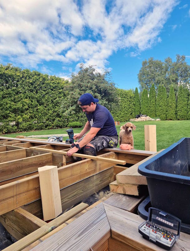 Vinterisoleret udestue af genbrug Vinterisoleret udestue af genbrug
